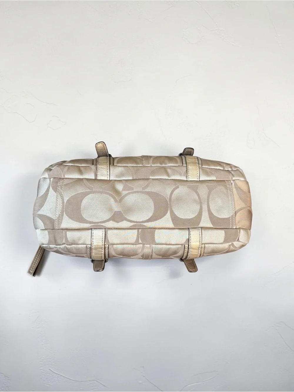 Coach Y2K Sig Bonnie Satchel in Champagne/Gold